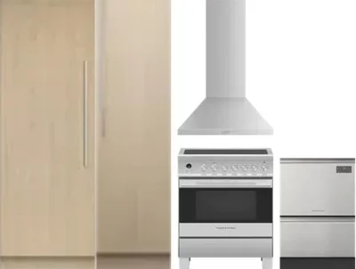 5 Piece Package Includes Refrigerator, Freezer, Range, Hood And Dishwasher